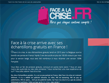 Tablet Screenshot of facealacrise.fr